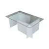 Image de Table Basse,effet Bois,blanc,105x65h40 Cm