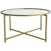 Image de Table Basse,en Verre,or,83x83h40 Cm