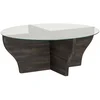 Image de Table Basse,en Bois,anthracite,92x92h36 Cm