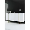 Image de Buffet Arta 160x35xh80 cm blanc or