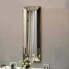 Image de Miroir Dpancher - Dmora - En verre miroir - Or 30x3.2h90 cm