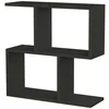 Image de Table Basse,effet Bois,anthracite,60x20h60 Cm