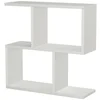 Image de Table Basse,effet Bois,blanc,60x20h60 Cm