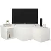 Image de Meuble Tv Effet Bois Blanc 90x92 Cm