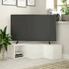 Image de Meuble TV Dfallett - Dmora - Mélamine - Blanc 90x37h32 cm