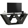 Image de Meuble Tv Effet Bois Anthracite 110x30 Cm