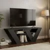 Image de Meuble TV Dpellegr - Dmora - Mélamine - Anthracite 110x35.5h40 cm