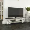 Image de Meuble TV Dmustaph - Dmora - Mélamine - Anthracite Gris 120x34h33 cm