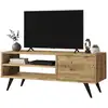 Image de Meuble Tv Effet Bois Beige 110x40 Cm