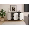 Image de Buffet Annina 153 9 x 39 6 x h72 cm anthracite blanc