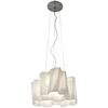 Image de ARTEMIDE lampe à suspension LOGICO MINI 3x120° (Diffuseur couleur soie brillant - Verre soufflé, aluminium)