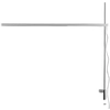 Image de ARTEMIDE lampe de table TALAK PROFESSIONAL (corps blanc, tige chrome, pince aluminium brillant - Aluminium, technoploymère, acier)