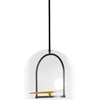 Image de ARTEMIDE lampe à suspension YANZI (Laiton - verre soufflé et acier)