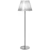 Image de ARTEMIDE lampadaire CHOOSE (Diffuseur blanc, structure chrome - Polycarbonate, papier parchemin, acier, zamak)
