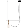 Image de ARTEMIDE lampe à suspension NH S1 14 (Blanc - Verre soufflé, laiton, acier)