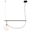 Image de ARTEMIDE lampe à suspension NH S2 22 (Blanc - Verre soufflé, laiton, acier)