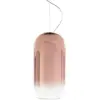 Image de ARTEMIDE lampe à suspension GOPLE (structure en cuivre métallique PVD et argent - Aluminium et verre soufflé)