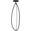 Image de ARTEMIDE lampe de plafond ARRIVAL 130 cm (Noir mat - Aluminium, silicone et acier)