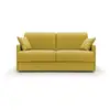 Image de Evans canapé lit convertible en tissu imperméable t13 169 cm (mat. 140x197) jaune