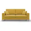 Image de Michael canapé en tissu imperméable antitache t03 186 cm jaune