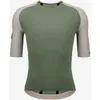 Image de Maillot Santini Pelle manche courte vert pâle blanc - Coupe Sleek - L