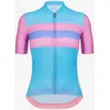 Image de Maillot Santini ECO Sleek Bengal manche courte turquoise clair rose femme - Coupe Sleek - XL
