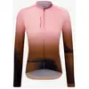 Image de Maillot Santini Luce manches longues rose marron - L