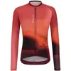 Image de Maillot Santini Luce manches longues rouge orange - L