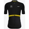Image de Maillot Santini X Pirelli Sport Club manche courte noir jaune - Coupe Slim - S