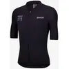 Image de Maillot Santini x Pirelli Sport Club Wheel manches courtes noir - Coupe Slim - XXS
