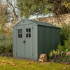 Image de Abri de Jardin Osoyoos Dmora en Plastique Vert 244x190x221h cm