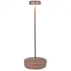 Image de Lampe De Table Led Zafferano Swap, Bronze Mat, Rechargeable Et Dimmable, 2200-2700-3000k - Autonomie Maximale 9h