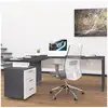 Image de Bureau d'angle moderne 180x160 avec commode 3 tiroirs new selina report AHD Amazing Home Design