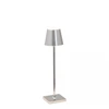 Image de Lampe De Table Led Poldina Pro Micro Chrome Poli, Rechargeable Et Dimmable Avec Une Autonomie Allant Jusqu'à 12 Heures