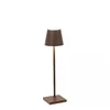 Image de Lampe De Table Led Poldina Pro Micro Corten, Rechargeable Et Dimmable Avec Une Autonomie Allant Jusqu'à 12 Heures
