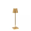 Image de Lampe De Table Led Poldina Pro Micro Polished Gold, Rechargeable Et Dimmable Avec Une Autonomie Allant Jusqu'à 12 Heures