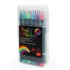 Image de Feutres Pinceaux - LEGAMI - Boîte de 12 - Pointe flexible - Couleurs variées - Qualité professionnelle