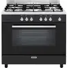 Image de Piano de Cuisson Gaz Noir Glem 90cm 11300W 109L GE960CMBK2