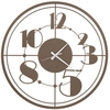 Image de ARTI E MESTIERI horloge murale TEO (Bronze - Métal verni)