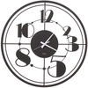 Image de ARTI E MESTIERI horloge murale TEO (Noir - Métal verni)