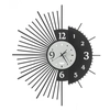 Image de ARTI E MESTIERI horloge murale MIRO (Noir et blanc marbre - Métal verni)
