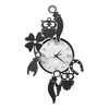 Image de ARTI E MESTIERI horloge murale GOOD LUCK (Noir et blanc marbre - Métal verni)