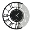 Image de ARTI E MESTIERI horloge murale FULL METAL JACK GRANDE (Noir et blanc marbre - Métal verni)