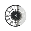 Image de ARTI E MESTIERI horloge murale FULL METAL JACK PICCOLO (Noir et blanc marbre - Métal verni)