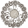 Image de ARTI E MESTIERI horloge murale MARGHERITE (Boue et ivoire - Métal verni)