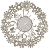 Image de ARTI E MESTIERI horloge murale MARGHERITE (Sable et blanc marbre - Métal verni)