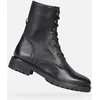 Image de Bottine Femme - Geox HoAra Tumb.Lea - Cuir Noir - Lacets - Confortable