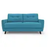 Image de Callisto canapé lit convertible en tissu doux imperméable t02 188 cm (mat. 140x197) bleu ciel