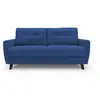 Image de Callisto canapé lit convertible en tissu doux imperméable t02 188 cm (mat. 140x197) bleu
