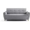 Image de Canapé Convertible Express 3 Places Sky - Tissu Gris - 192 X 100 X 88 Cm